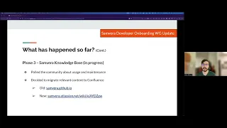 Developer Onboarding Working Group Update