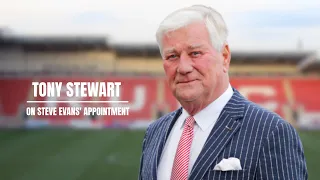 🗣 Chairman Tony Stewart on the appointment of Steve Evans as first team manager 🎤