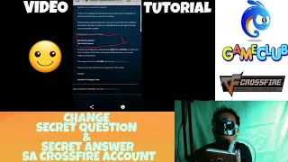 Paano Palitan ang Secret Question and Answer sa Crossfire Tutorial 2020