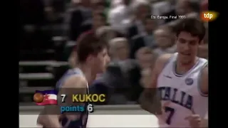 Toni Kukoc 1991 Eurobasket Final Italy - Yugoslavia