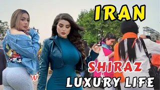 Iran today🇮🇷walking tour at night in country of 90 million people|girls & boys luxury life in Shiraz