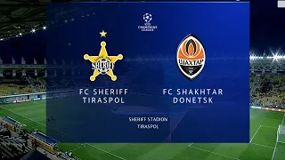 ⚽ Shakhatar Donetsk    vs Sheriff Tiraspol  ⚽ | 🏆 Champions Leagues    (7/12/2021) 🎮 PEs21