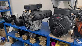 LIFAN 2V90F (37 л.с,)Новый двигатель для гидродинамических машин.Или Loncin LC2V90FD