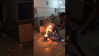 Steel Melting Tilting Furnace by Induction Heating Machine