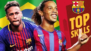 🇧🇷 RONALDINHO, NEYMAR, RONALDO... TOP SKILLS BY BRAZILIAN PLAYERS FOR BARÇA