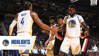 Moses Moody & JaMychal Green Drop 20 Points Each vs. Trail Blazers | Warriors Highlights