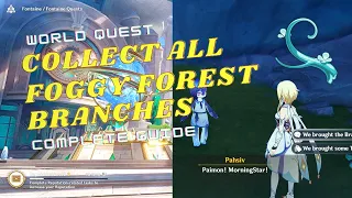 Collect all 6 Foggy Forest Branches - World Quests and Puzzles [GENSHIN IMPACT]