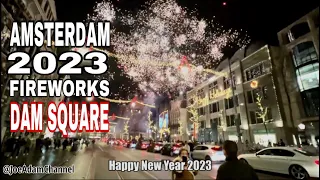 Amsterdam's 2023 Fireworks 🎆 Happy New Year 🔴 Dam Square