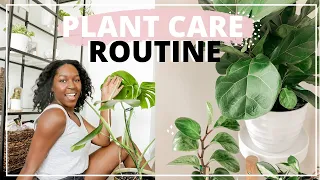 HOW I TAKE CARE OF MY HOUSEPLANTS | Relaxing Weekend Plant Care Routine 🌱