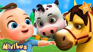 Old MacDonald Had a Farm + More Nursery Rhymes for Children & Kids Songs | Baby Songs | Minibus