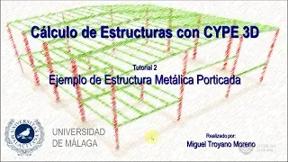 CYPE3D 02: Ejemplo de Estructura Metálica Porticada