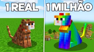 GATO DE 1 REAL vs GATO DE 1 MILHÃO no MINECRAFT