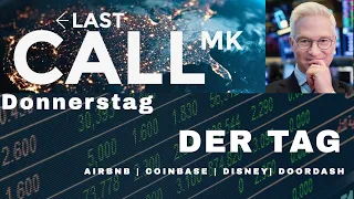 Der Donnerstag - Vola und Renditen sinken (Ergebnisse Airbnb, Coinbase, Disney