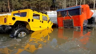 RC Truck OFF Road Ice Water — The Beast 6x6 and Hummer H1 — RC Extreme Pictures