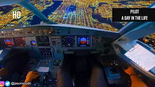 A Day in the Life as an Airline Pilot 5 - Night Flight | A320 MOTIVATION [HD]