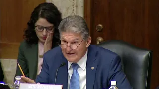 Sen. Joe Manchin Questions Witnesses During Hearing on Infrastructure Needs