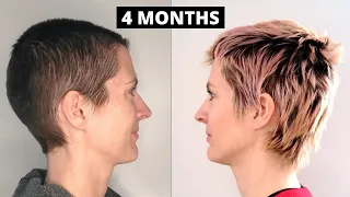 Buzzcut Hair Growth Update | 4 Month Hair Growth Time Lapse After Headshave