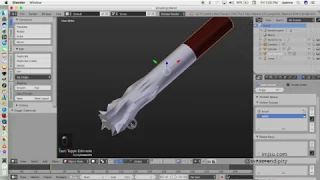 Ashtray & Smoke in Blender 3d Pt.2 (Modeling the Cigarette)