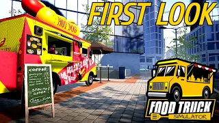 FOOD TRUCK SIMULATOR - FIRST LOOK VIDEO - Demo Gameplay - THE BEGINNING (PC 4K)