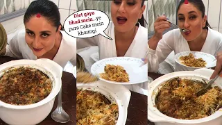 Kareena Kapoor Break her Diet and Eating Biryani with her sister Karishma Kapoor