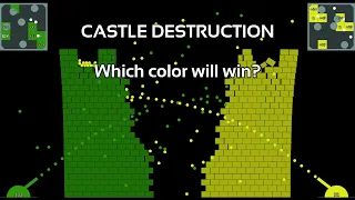 Marble Race x Castle Destruction x Add or Release 2023 #1 - Which color will win?