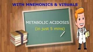 METABOLIC ACIDOSIS MADE EASY!! WITH MNEMONICS & VISUALS (in 5 mins)!!