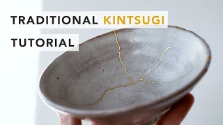 [Basic Kit] Traditional Kintsugi Tutorial - Food safe method - Broken ceramics