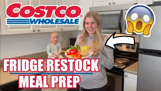 ✨AFTER✨ the COSTCO HAUL (fridge organization + restock, meal prep) // Rachel K