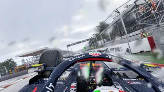 Perez MASSIVE AI crash at Canada - F1 22