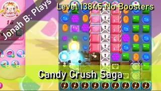 Candy Crush Saga Level 13845 No Boosters