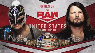 FULL MATCH - Rey Mysterio vs. AJ Styles – United States Championship Match: Raw, Dec. 9, 2019