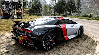 Lamborghini Sesto Elemento - Forza Horizon 5 | Thrustmaster T300RS Gameplay