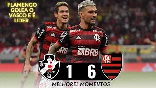 FLAMENGO 6 X 1 VASCO - MELHORES MOMENTOS & GOLS (02/06/2024) BRASILEIRÃO 2024