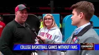 College basketball games without fans