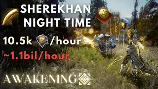 BDO Sherekhan Night Time - 693GS Awakening Sage PvE | Lv2 10.5k Trash/hour