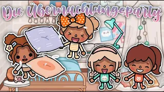 DIE ERSTE ÜBERNACHTUNGSPARTY DER ZWILLINGE 🎀💤 *AESTHETIC* | GESCHICHTE | TOCA BOCA STORY DEUTSCH