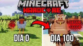 SOBREVIVÍ 100 días SIENDO un CAMBIAFORMAS en Minecraft HARDCORE... !Esto fue lo que pasó!⚠️