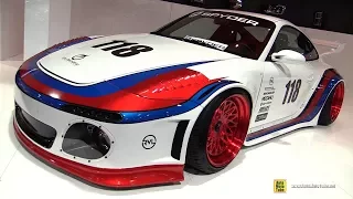 2000 Porsche 911 with Spyder Lights Race car - Walkaround - 2017 SEMA Las Vegas