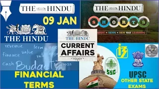 CURRENT AFFAIRS | THE HINDU | 9th January 2018 | UPSC,IBPS, RRB, SSC,CDS,IB,CLAT