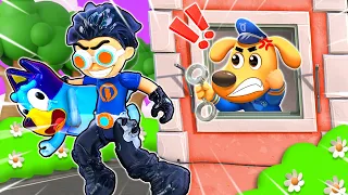 Oh no !!! Will The Labrador Police Save Bluey From The Thief? | Pretend Play With Bluey