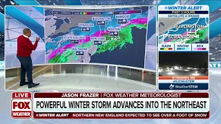 Powerful Winter Storm Advancing Into The Northeast