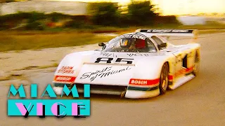 Racing Car Driver Crashes Into A Wall | Miami Vice