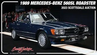 SOLD! - 1989 Mercedes-Benz 560SL Roadster - BARRETT-JACKSON 2023 SCOTTSDALE AUCTION