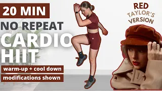 Taylor Swift Workout | 7 Songs from "Red" (Taylor's Version) | No Repeat HIIT Cardio