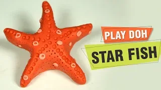 How To Make Play Doh Star Fish | Making Of Sea Animals | Play Doh Ideas For Kids | Easy DIY Crafts