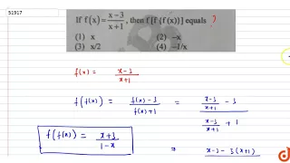 If `f(x)=(x-3)/(x+1)` then f[f{f(x)}] equals