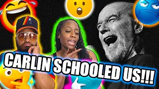 George Carlin- On Some Cultural Issues REACTION...Carlin Is The TRUTH!!!...BLACK COUPLE REACT