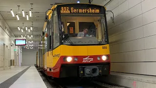 Das erste mal im Stadt Tunnel in Karlsruhe