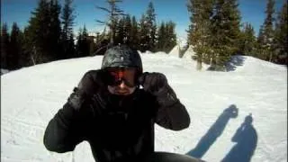 Snowboard ride first time (Vitali) 01-17-2011