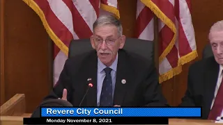 Revere City Council Meeting (11/8/21)